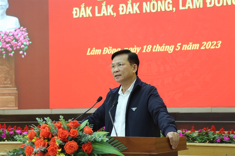 Ông Hồ Văn Mười, Chủ tịch UBND tỉnh Đắk Nông phát biểu